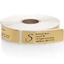 250 Gold Foil Rolled Address Labels