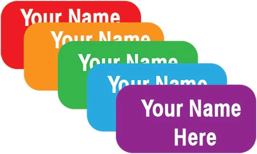 Personalized Waterproof Name Labels: Stick-On Clothing Tags