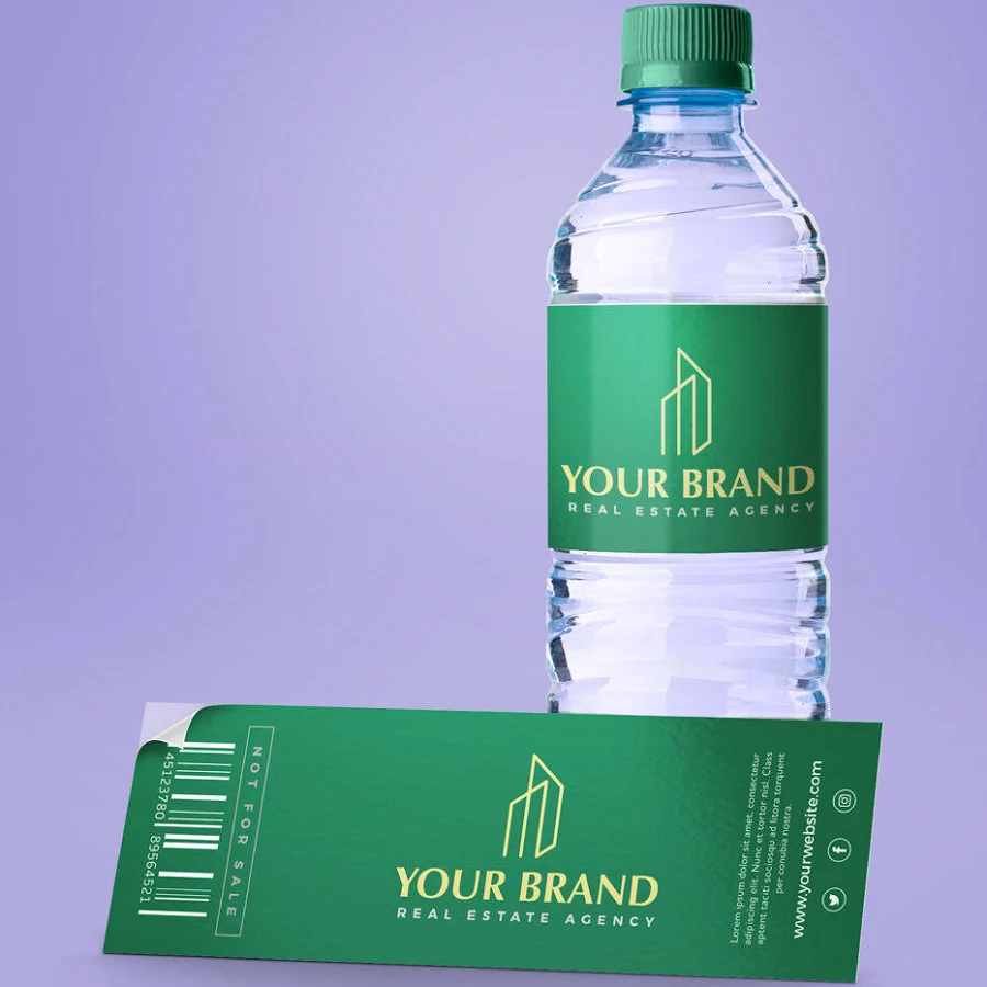 Custom Water Bottle Labels - Bulk Printing Available