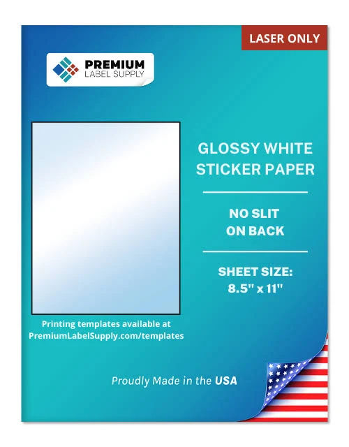 NO SLIT Full Sheet Sticker Paper