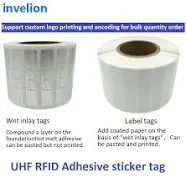 RFID UHF 9654 Lable Gen2 6C 860Mhz~960Mhz Low Cost Passive UHF RFID Paper Label Sticker Tag U8/H9