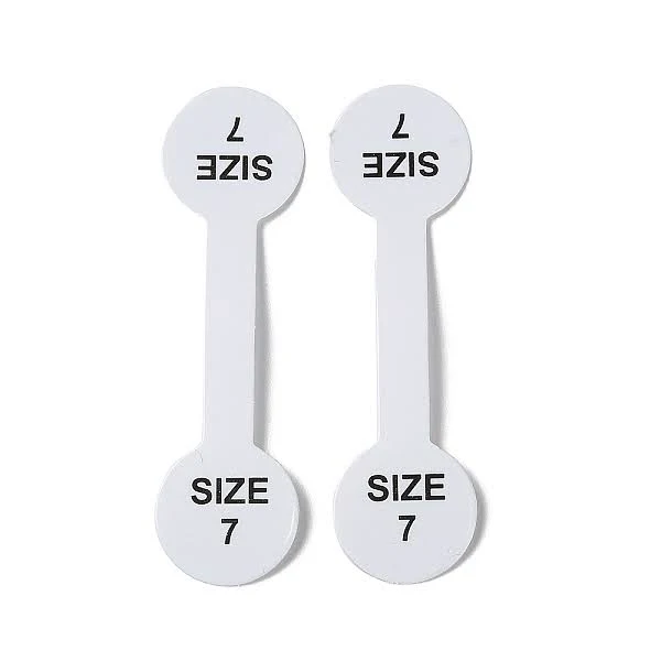 Folding Paper Ring Size Sticker