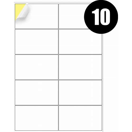 10 Labels Per A4 Sheet, 50 Sheet…