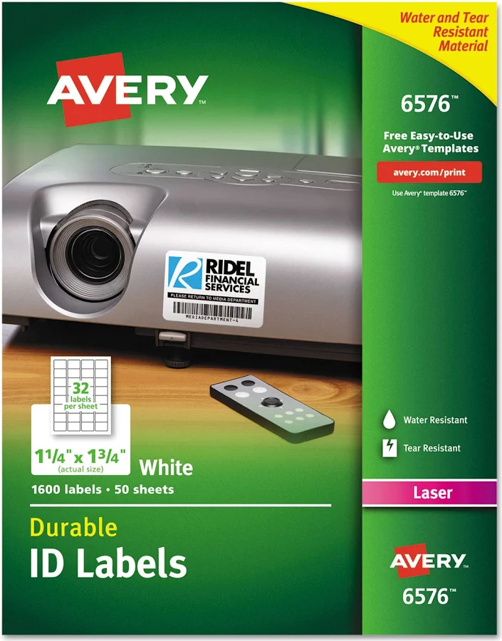 Avery Permanent Durable ID Labels with TrueBlock