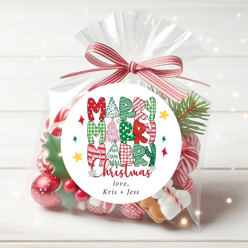 Merry Merry Christmas Stickers