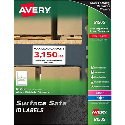 Avery® Surface Safe ID Labels, 4…