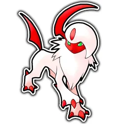 Shiny Absol Multicolor Anime & Manga Pokémon Waterproof Vinyl Sticker Decal Die-Cut for Kitchen Appliances | Plastic | United States