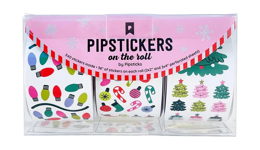 Pipsticks Holiday Highlight Stickers On The Roll Collection