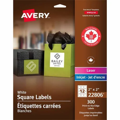 Avery Square Print-to-the-Edge Labels
