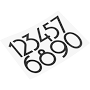 Unique Bargains Reflective Mailbox Numbers Sticker
