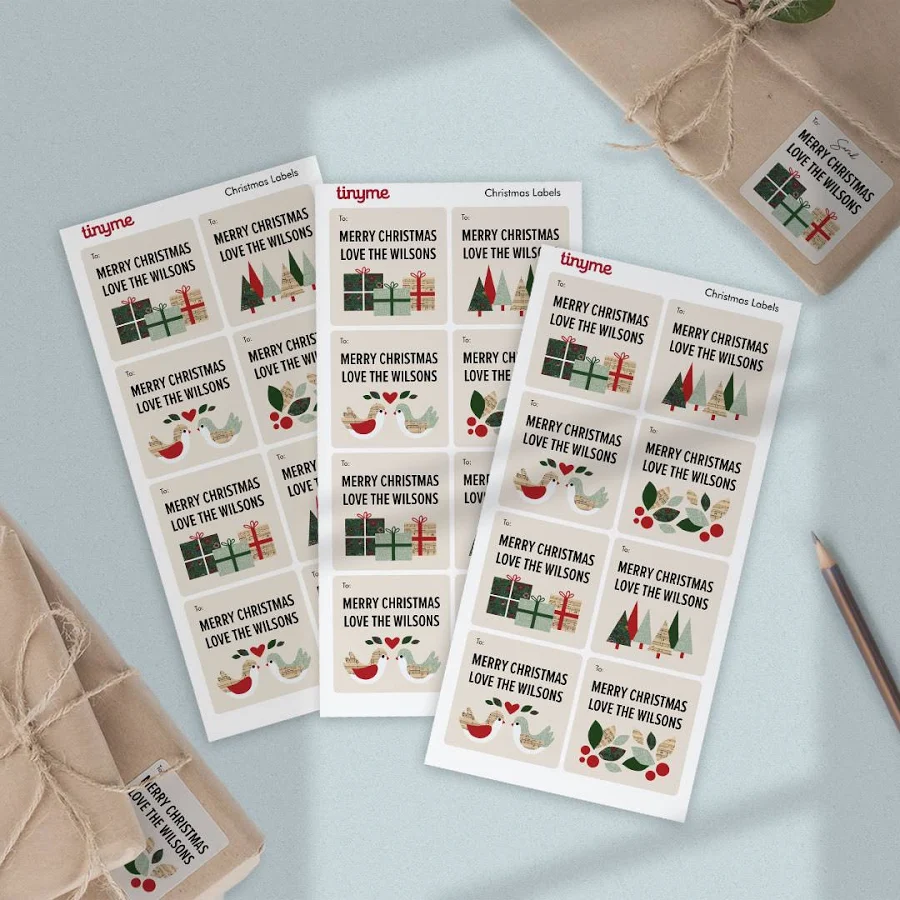 Personalized Christmas Gift Labels