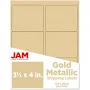 Jam Paper Gold Matte Foil Mailing Address Labels