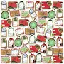 50ct Christmas Vacation Holiday Labels Sticker Pack