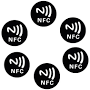 6pcs NFC Stickers Ntag213 Tags 213 Sticker Label Badges nfc micro tag | Smartphone Compatibility |