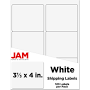 Jam Paper Shipping Labels 3 1/3 x 4 White 120 Pack
