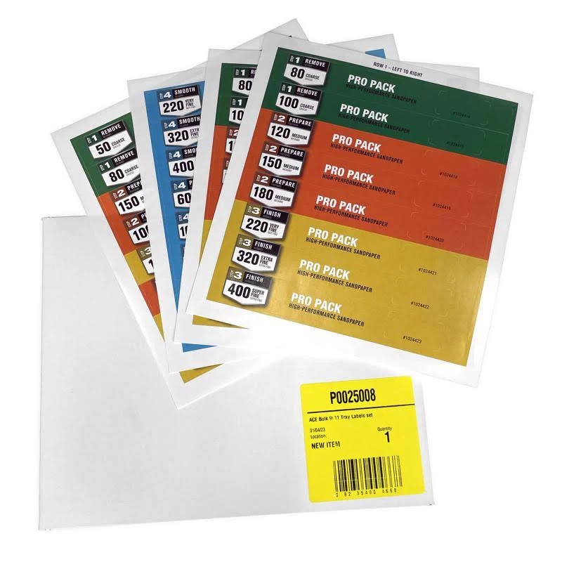 Gator Tray Labels