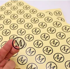 Clear Self Adhesive Stickers - Perfect For Clothing Labels