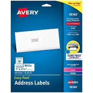 Avery Easy Peel Address Labels 18160