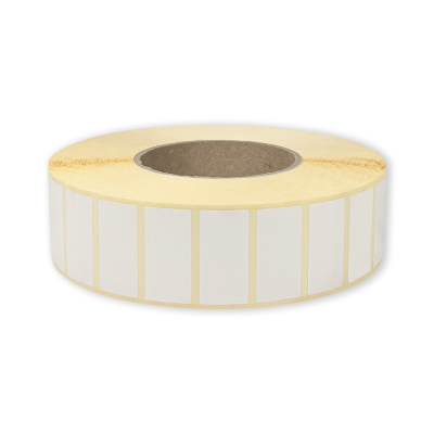 White paper self-adhesive THERMAL labels 40x20 mm, 6000 labels per roll