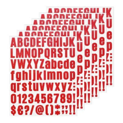 Unique Bargains Waterproof Self-Adhesive Mailbox Alphabet Stickers