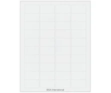 Ga International - LIP-79WH - High-Quality Laser & Inkjet Matte Paper Labels (US Letter Size)