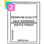 A4 Labels 2 Per Sheet - Self Adhesive Sticky White Stickers Address Labels