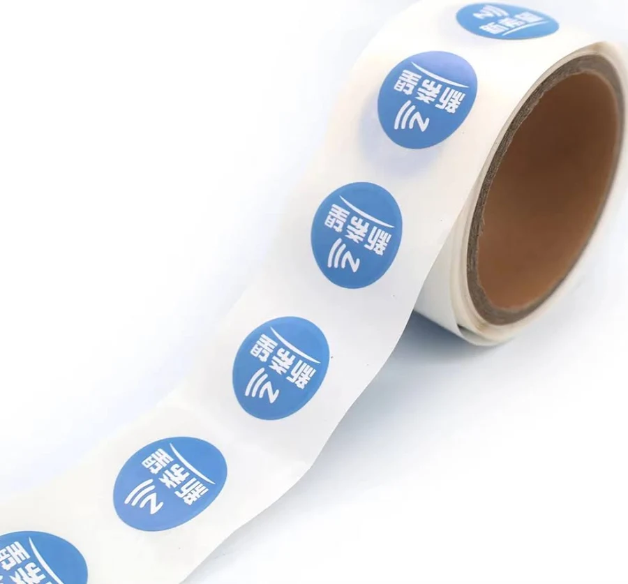 Wholesale Whole Customized NTAG215 NFC Label 13.56MHz Passive RFID Tag Bulk High ensitivity Waterproof ticker Asset Access,200 Pieces