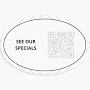 Custom Front Adhesive Stickers | 25 qty | VistaPrint | Design: White, Modern & Simple, Food Service, Food & Beverage, Styles & Themes, Industry