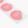 Custom Waterproof Labels | 50 qty | 1" x 1" | VistaPrint | Design: Orange, Bold & Colorful, Styles & Themes