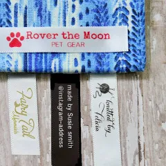 1/2" Satin Logo Labels | Order Satin Clothing Labels - Name Maker 25 Labels Re-Order