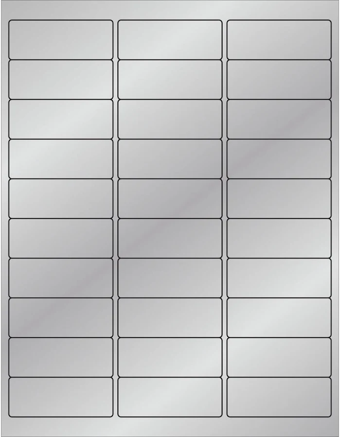 Tape Logic Foil Rectangle Laser Labels