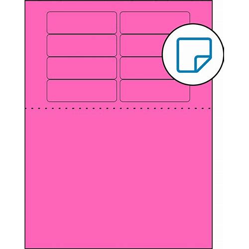 3.1875 X 1 Fluorescent Pink Rect…