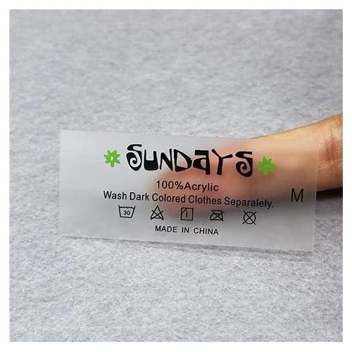 Custom TPU Clothing Labels: Cle…
