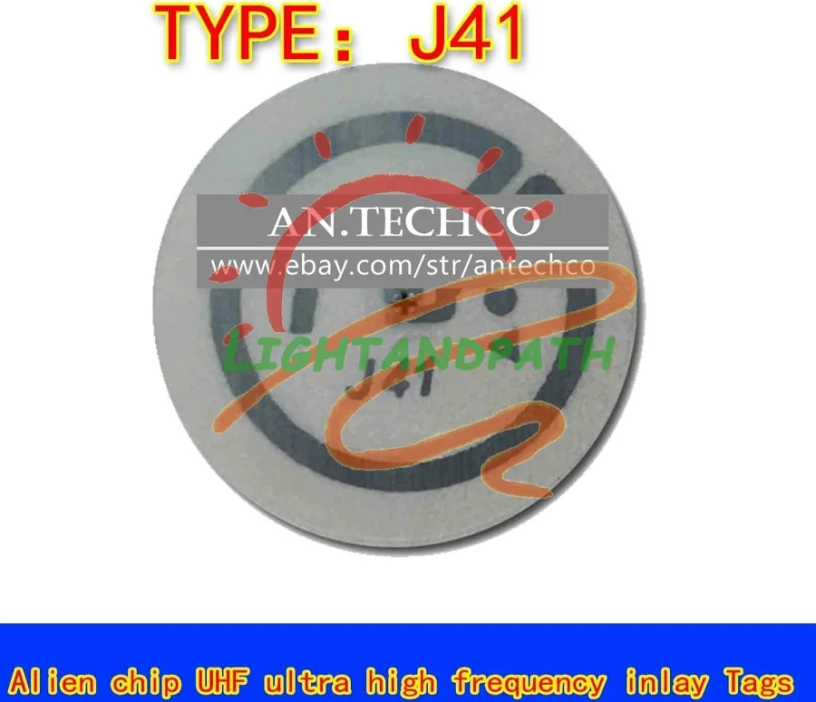 50pcs Rfid Uhf Passive Smart Label Tag Sticker Antenna J41 Li