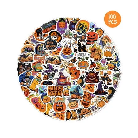 Waahome Holographic Happy Halloween Stickers