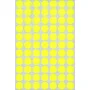 Maco 1/2" Yellow Neon Round Color- Coding Labels
