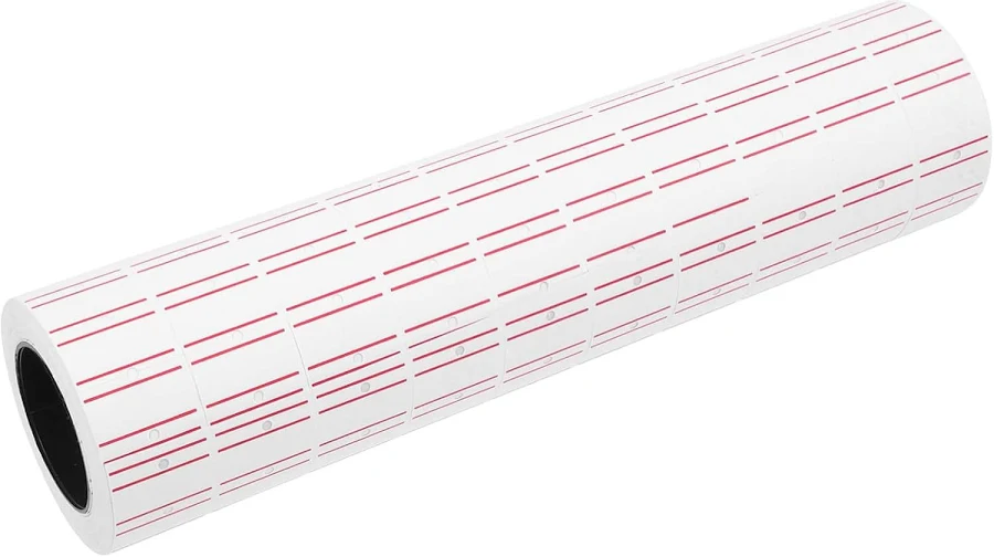 10 Rolls Self-adhesive White Price Marker Labels For Retail And Office