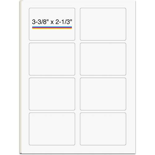 3.375 X 2.33 Inchs Sticker Rectan…