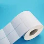 Goohochy 2000 Pcs Sticky Blank Sticker Labels Self-adhesive Label White