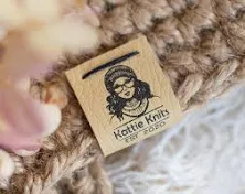 No-Hole Faux Leather Tags: Custom Clothing & Garment Labels with Printed Design