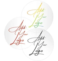 Ultra Clear Custom Printed Stickers / Labels 3/4" x 3/4"