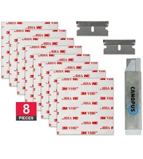 3M VHB Adhesive Pads, Double Sided Adhesive Mounting Squares 3in