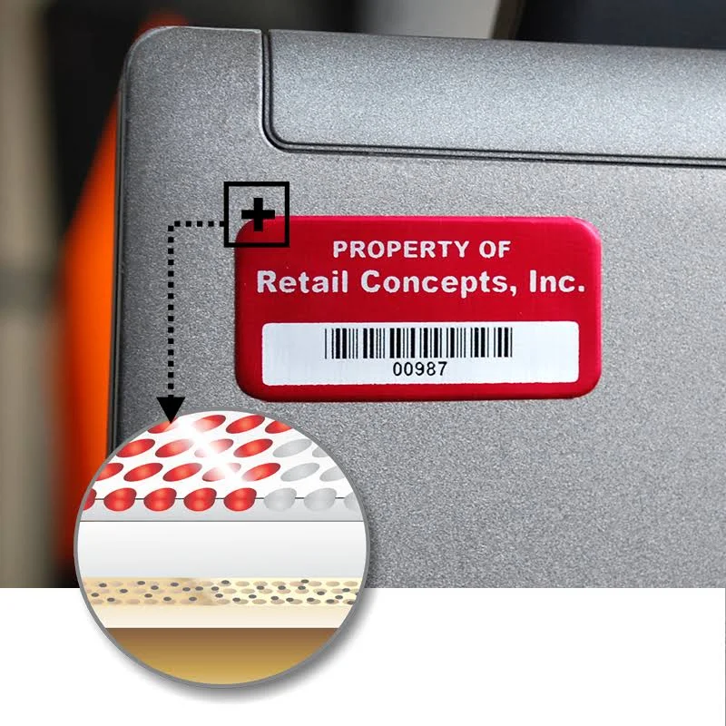 Durable Custom Labels - Tamper-Resistant Matte AlumiGuard , 2"x2"