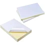100 Pcs A4 White Self Adhesive Waterproof Sticker for Inkjet Printer Copier, 50 Pcs Glossy & 50 Pcs Matte