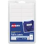 Avery No-iron Fabric Labels, 1/2" X 1-3/4", Washer And Dryer-safe