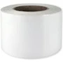 Polyethylene self-adhesive labels 80x50 mm durable white glossy plastic for thermal transfer, 1250 labels per roll
