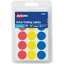 Avery Color Coding 0.75 Round Removable Labels Assorted 6167
