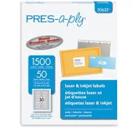 PRES-a-ply Labels 0.66 x 3.44 30632