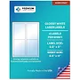 Premium Label Supply Glossy White Sticker Labels 3.5 inch x 5 inch (4 Labels/Sheet) (Glossy White for Laser Only, 40 Labels)