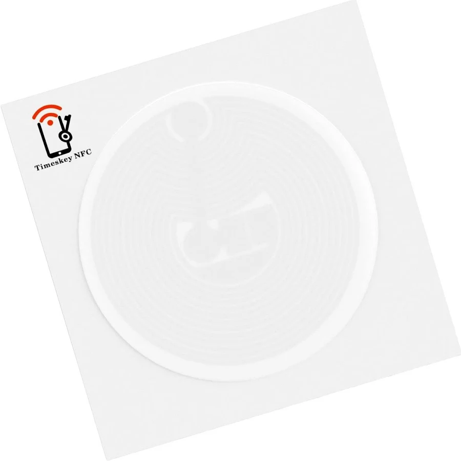 200Pcs NFC Stickers Ntag215 NFC Tags Sticker Blank NFC Tags NFC Programmer NFC Chip 504 Bytes Memory Compatible with Android & iPhone (25 mm/ 1 Inch)